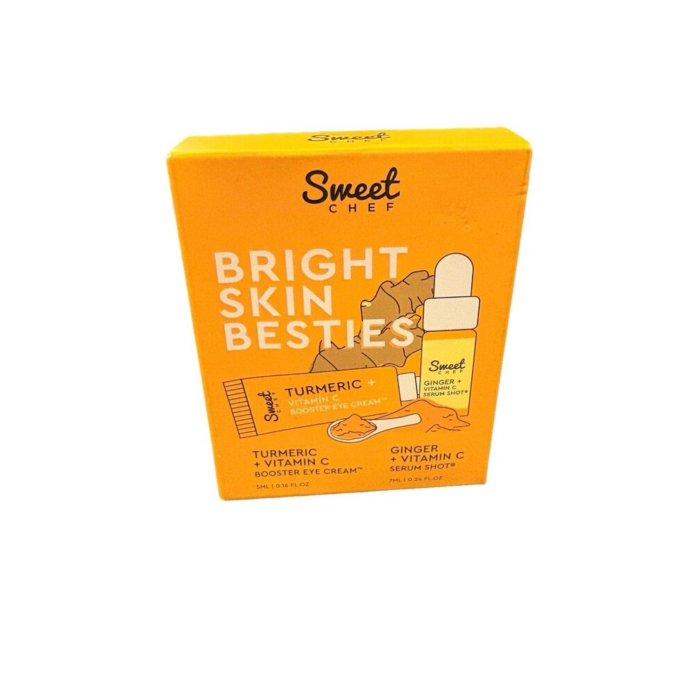 Sweet Chef Bright Skin Besties Booster Eye Cream & Serum Shot Vitamin C NEW NIB